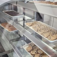 Vegan case at Monarch Bakery in Rockford