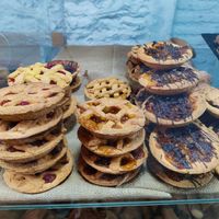 Vegan tarts at Coronados Panaderia Pasteleria & Take Away in Valencia