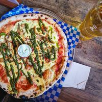 Vegan Ooo Mami pizza at Oscar's Lockdown Pizza in Cambridge