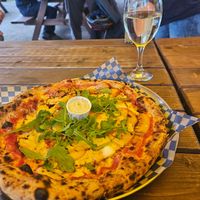 Weekly special 🍑 at Oscar's Lockdown Pizza in Cambridge