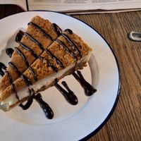 Got a double portion of vegan cheescake as kitchen about to close at BrewDog in Bath