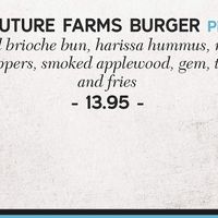 Menu  at The Fountain in Edinburgh