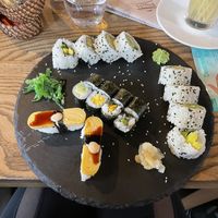 Vegan sushi selection   at Papa Mi in Xanten