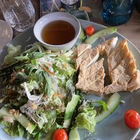 Salad with crispy tofu   at Papa Mi in Xanten