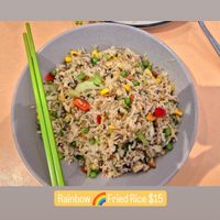 Rainbow Fried Rice - Colourful & flavorful 🌈😊 at Easy Vegan in Richmond