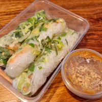 Rice Paper Rolls $10 (2 options available: lemongrass tofu/vegan prawn) at Easy Vegan in Richmond