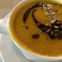 Vorspeise Saisonnell (Kürbiscremesuppe)  at Museumsstuben in Neckarsulm