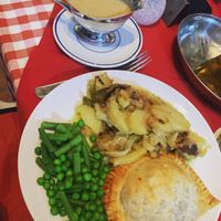 Vegan wellington, poor man’s potatoes and a delicious vegan gravy - 24hrs notice  at KK's Bar & Restaurant in Nerja