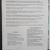 Menu at Cornbread Cafe in Eugene