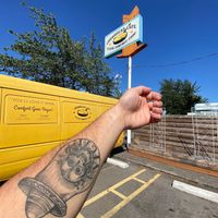 The place and my tattoo at Cornbread Cafe in Eugene