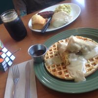 yum! at Cornbread Cafe in Eugene