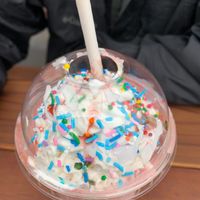 Strawberry shake at Cornbread Cafe in Eugene