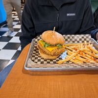 Eugenewich and fries at Cornbread Cafe at Cornbread Cafe in Eugene