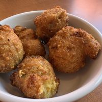 Hush puppies that were out of this world!   at Cornbread Cafe in Eugene