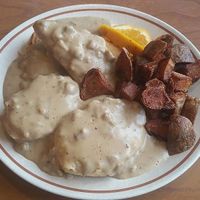 Chicken and Biscuits  at Cornbread Cafe in Eugene