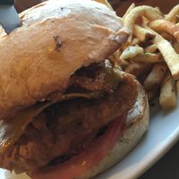 Eugene-wich and Fries at Cornbread Cafe in Eugene