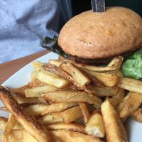 Sriracha Jalapeño Burger at Cornbread Cafe in Eugene
