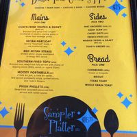 Menu at Cornbread Cafe in Eugene