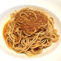 Spaghetti bolognese.  at La Iguana  in Lloret De Mar