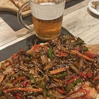 Japanese Pizza at La Iguana  in Lloret De Mar