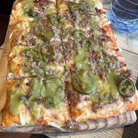 Mexican pizza at La Iguana  in Lloret De Mar