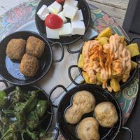 Surtido de 5 tapas vg at La Iguana  in Lloret De Mar