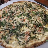 Margherita pizza with vegan cheese at Stone Arch Brew Pub in Appleton