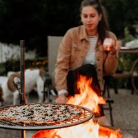 We took ours home and baked it over a fire. at Stone Arch Brew Pub in Appleton