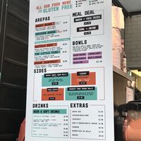 menu  at Guasa in South East London