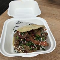 jackfruit arepas   at Guasa in South East London