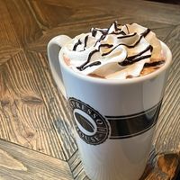 Oat chocolate with soy cream  at Espresso House in Stavanger