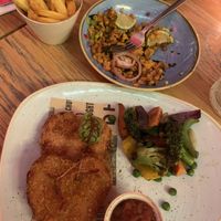 Vegan cutlet   at Delhi House Cafe in Manchester