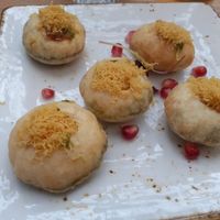 Dahi Poori at Delhi House Cafe in Manchester