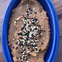 Black Bean Chickpea Hummus at Tonalli in Tijuana