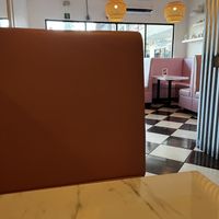 Seating area  at Egg Plant in Tijuana