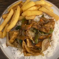 Tofu in satay sauce,  it was delicious.   at Golden House in Sunderland