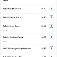 The menu has been updated with more vegan options including vegan duck and chicken.   at Golden House in Sunderland