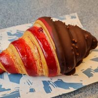 Chocolate and raspberry at Criss Cross Croissants in London