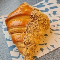 Apple crumble at Criss Cross Croissants in London