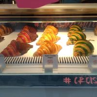 Window selection at Criss Cross Croissants in London