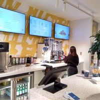 Counter at Criss Cross Croissants in London