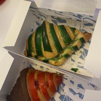 Vegan - raspberry and chocolate & savoury vegan   at Criss Cross Croissants in London