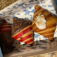 Box of croissants  at Criss Cross Croissants in London