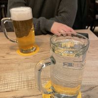 Beer and wata 💧  at Strada del Goethe in Munich