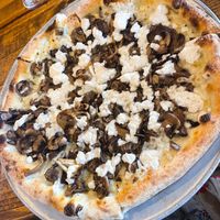 Vegan truffle shuffle pizza   at Basil Pizza & Wine Bar in Perrysburg