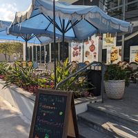 Outside at Aroma Espresso Bar in Miami