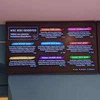 Bowl menu. at Wiki Wiki Poke in Berlin