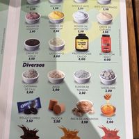 Menu  at Rio Açai Gourmet in Rio De Janeiro