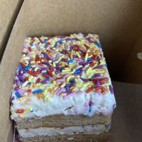 Vegan funfetti cake  at Twist Bakery & Café in Burlington