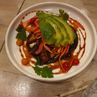 Black tofu at Lucky Ducks in Aldinga